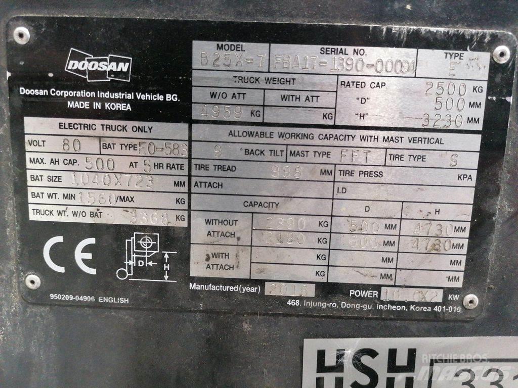 Doosan B25X-7 El gaffeltrucks
