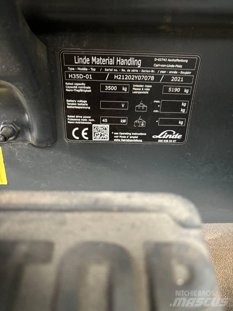 Linde H35D/1202 Diesel gaffeltrucks
