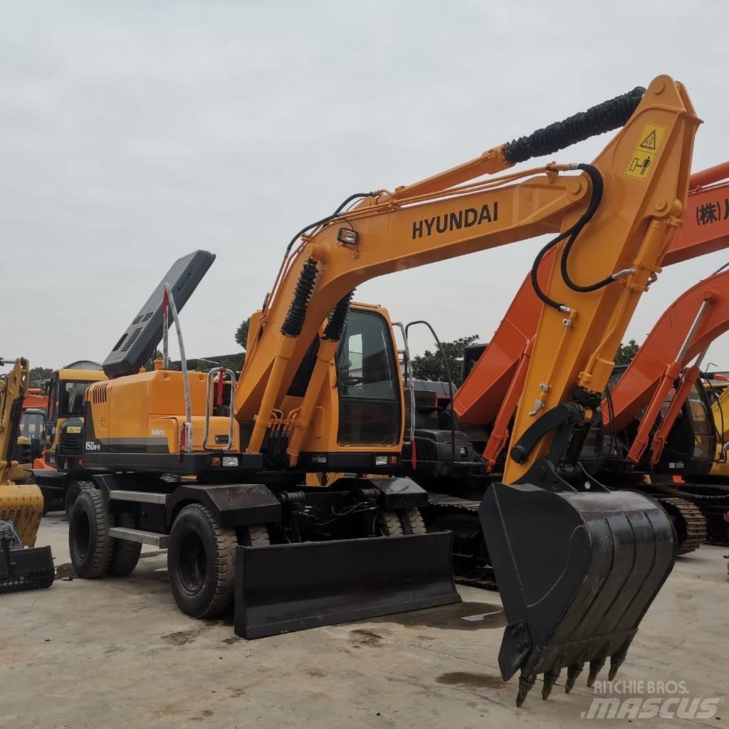 Hyundai R 150W Gravemaskiner på hjul