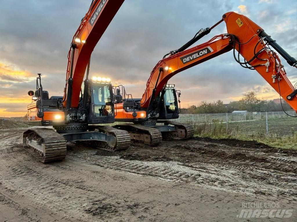 Doosan DX 255 Gravemaskiner på larvebånd