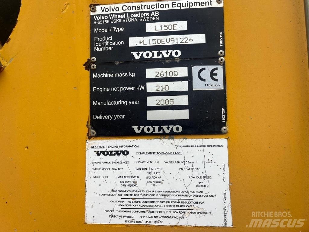 Volvo L 150 E Læssemaskiner på hjul