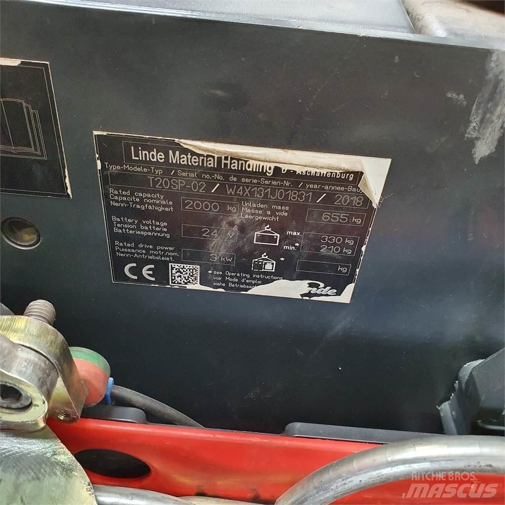 Linde T20SP-lang El-palleløftere