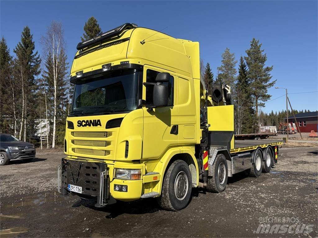 Scania R164G 8*4 Lastbil med kran