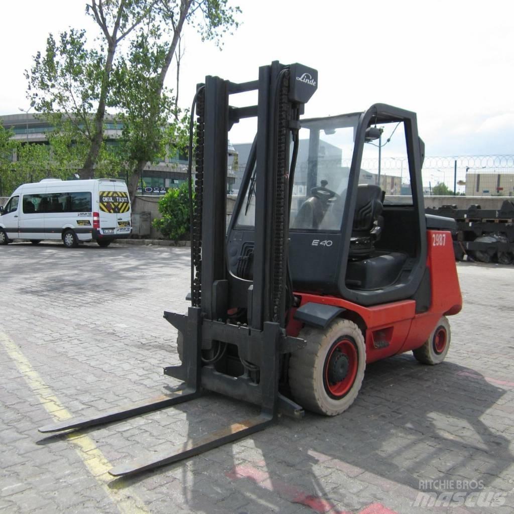 Linde E40P El gaffeltrucks