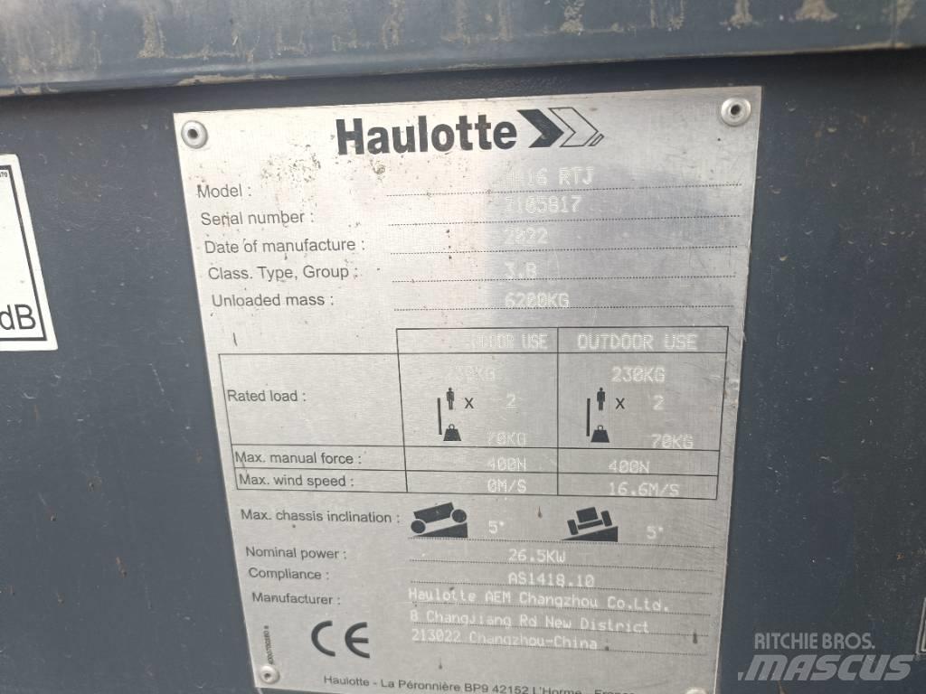 Haulotte HA16RTJ Bomlifte med knækarm
