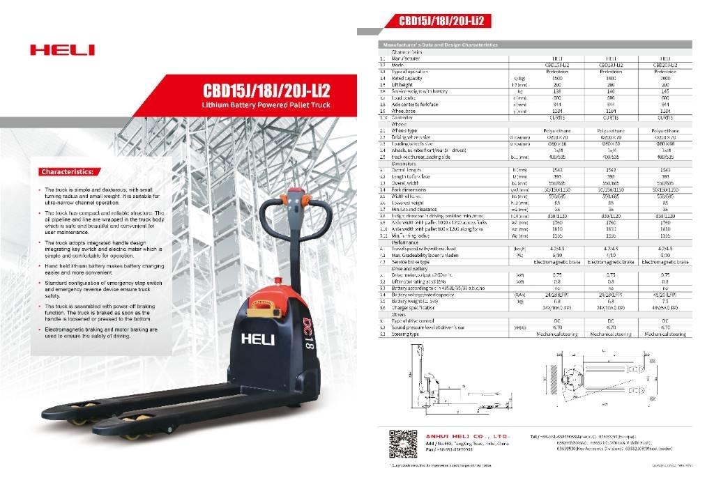 Heli CBD20 El-palleløftere