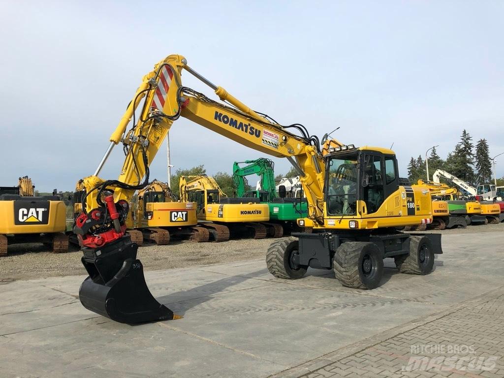 Komatsu PW180-7EO Gravemaskiner på hjul
