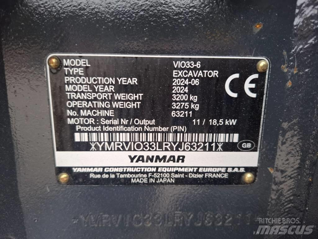 Yanmar Vio 33-6 Minigravemaskiner