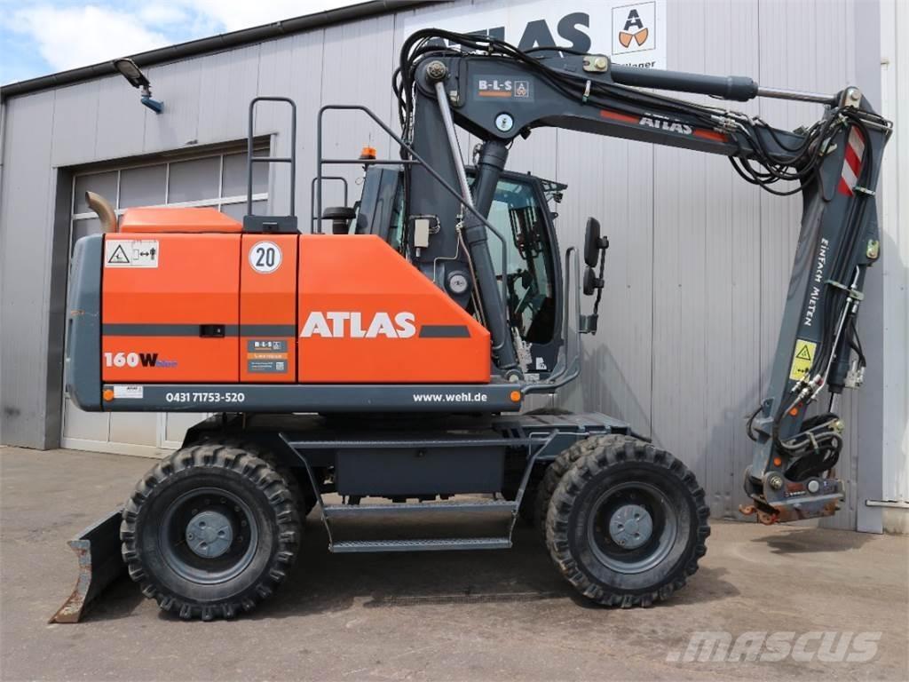 Atlas 160W-BLUE Gravemaskiner på hjul