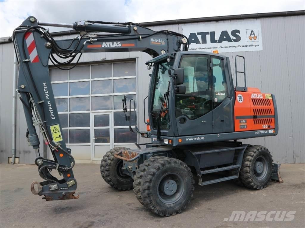 Atlas 160W-BLUE Gravemaskiner på hjul