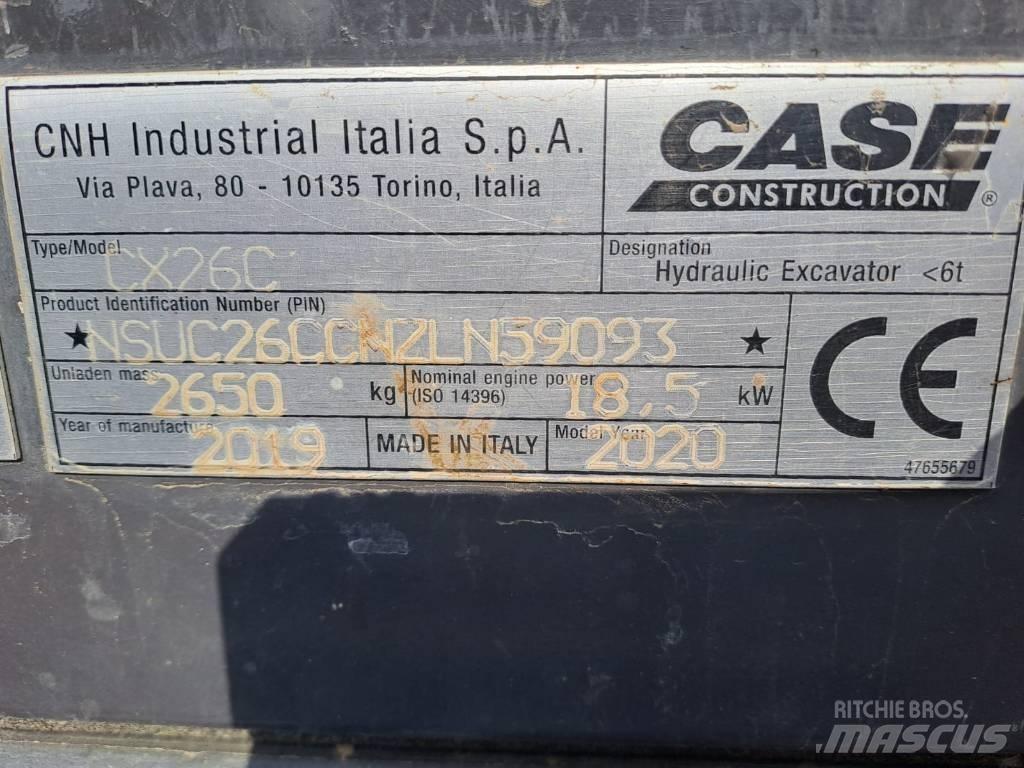 CASE CX 26 C Minigravemaskiner