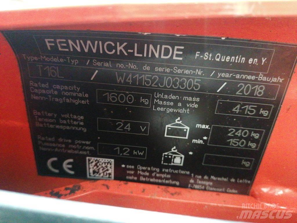 Linde T16L El-palleløftere