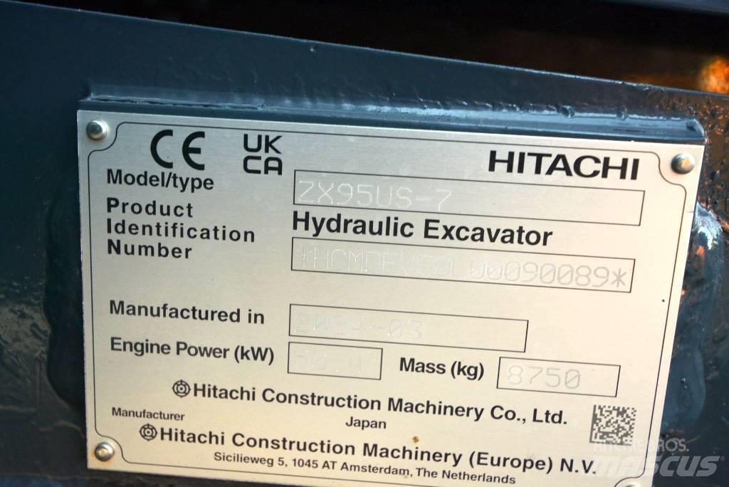 Hitachi ZX 95 US-7 Midi-gravemaskiner 7t - 12t