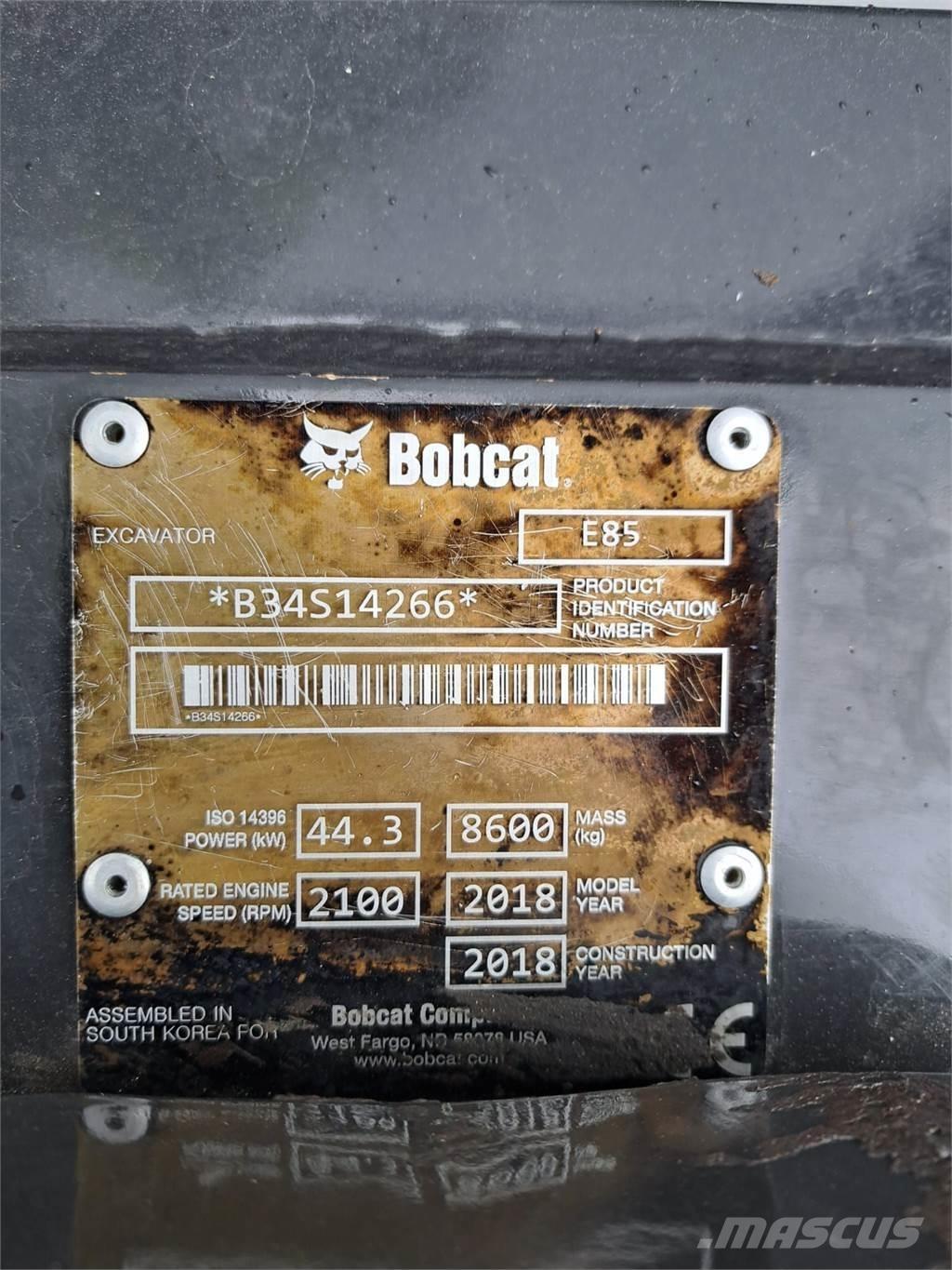 Bobcat E85 Minigravemaskiner