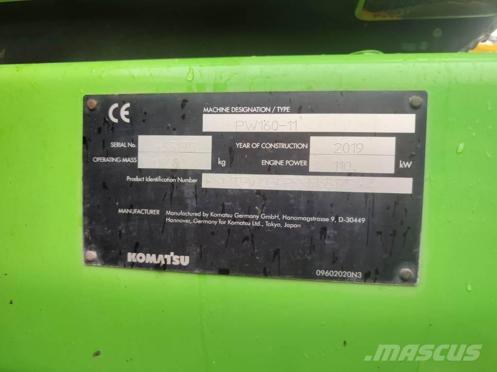 Komatsu PW 160-11 Gravemaskiner på hjul