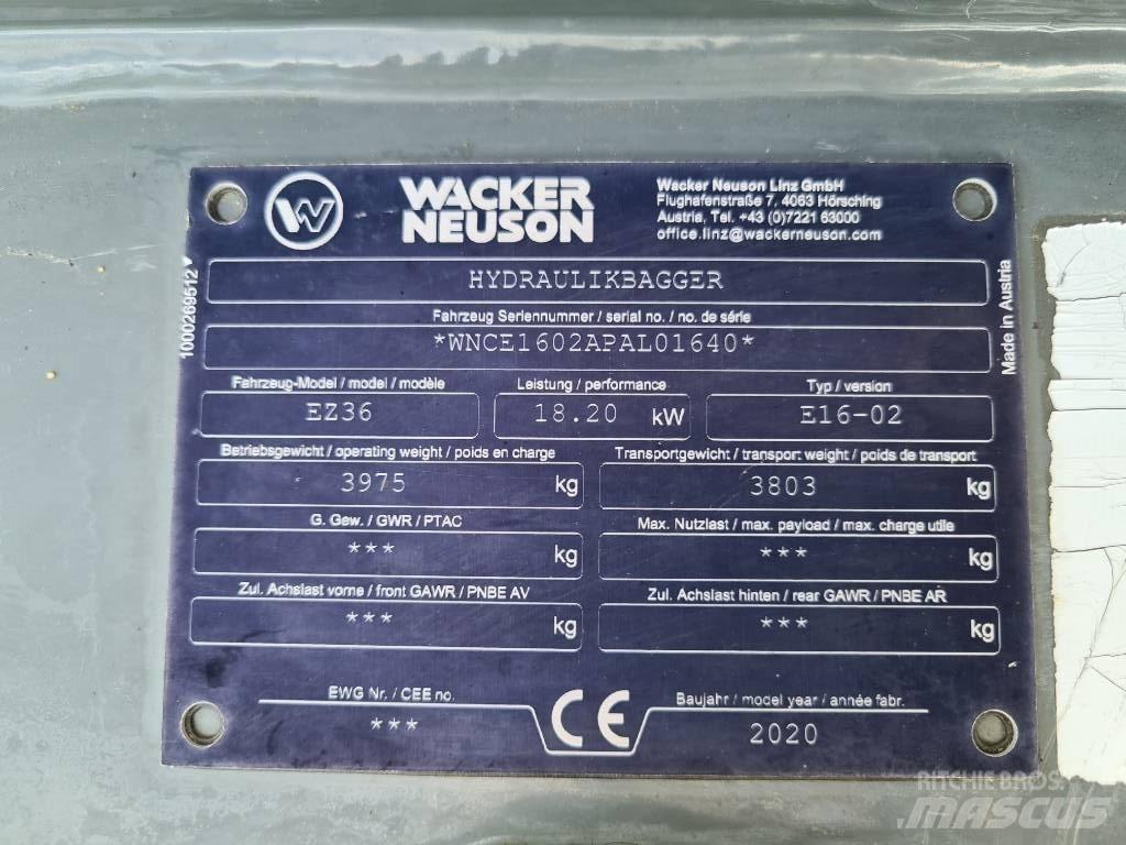 Wacker Neuson EZ36 Gravemaskiner på larvebånd