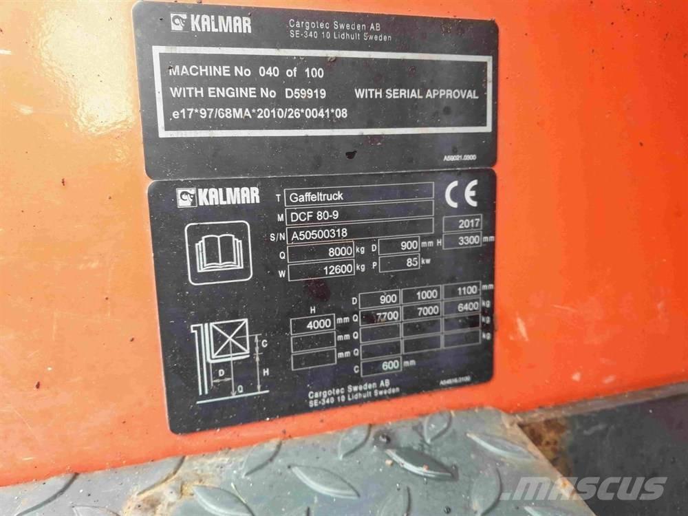 Kalmar DCF80-9 Diesel gaffeltrucks