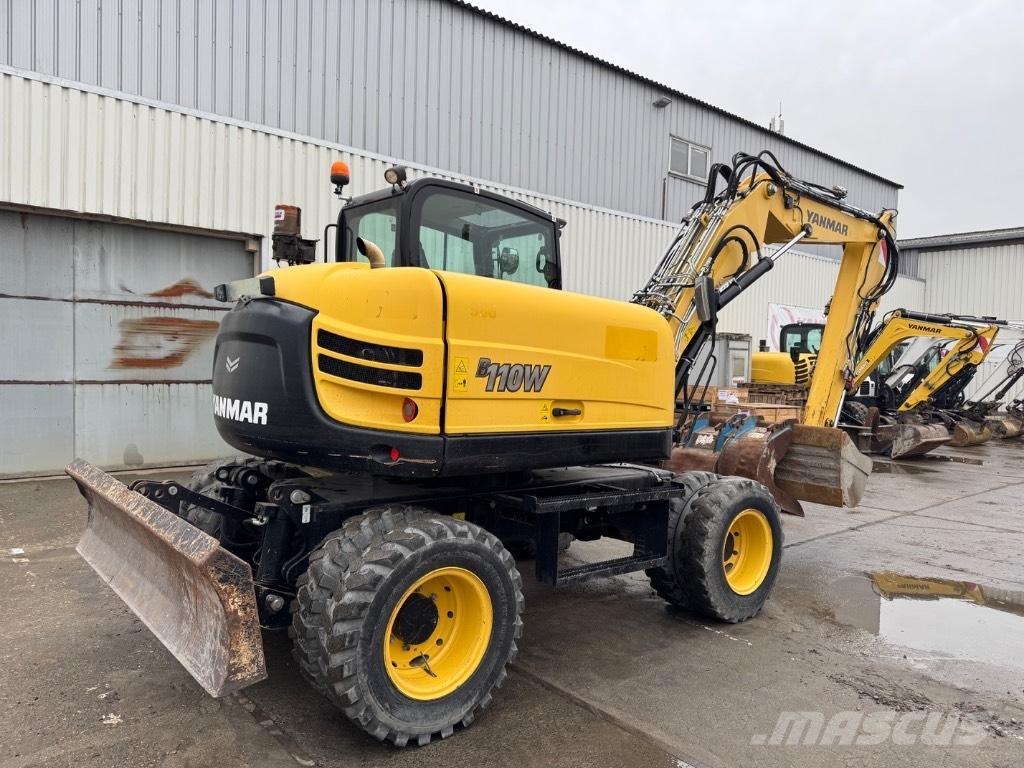 Yanmar B110W (40518) Gravemaskiner på hjul