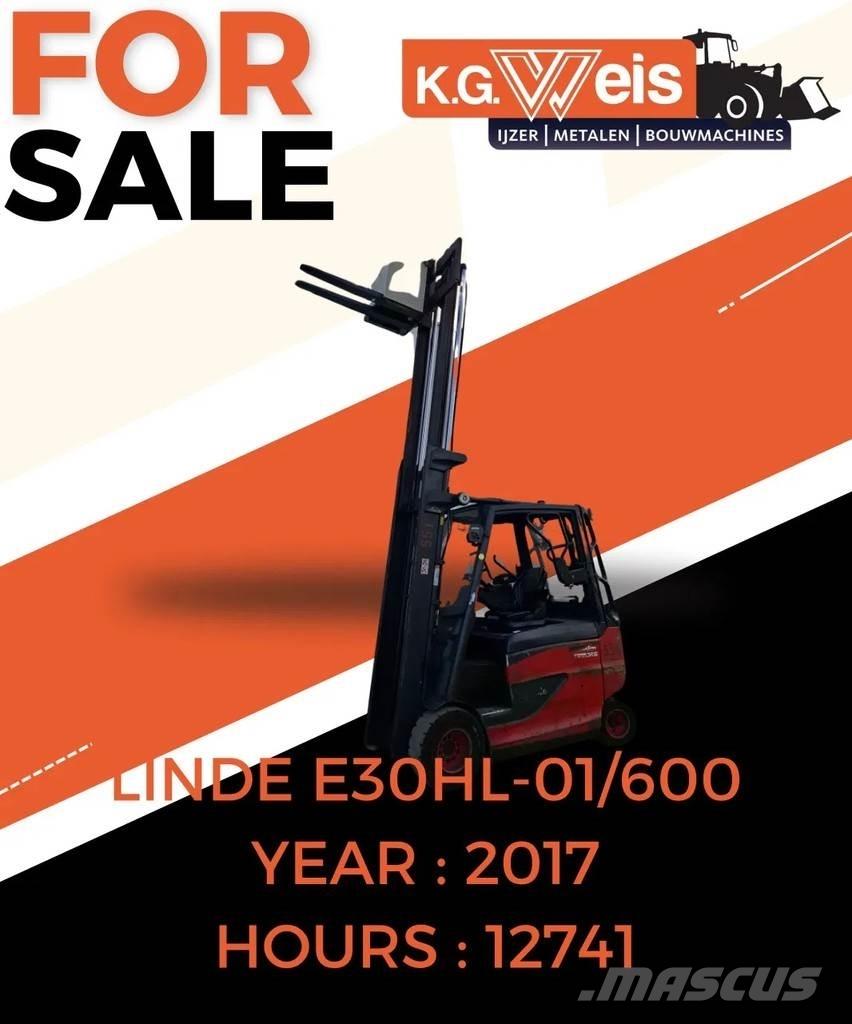 Linde E30HL01-600 El gaffeltrucks