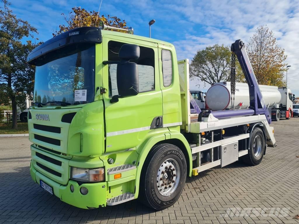Scania P 280 / HYVA Lastbiler med containerramme / veksellad