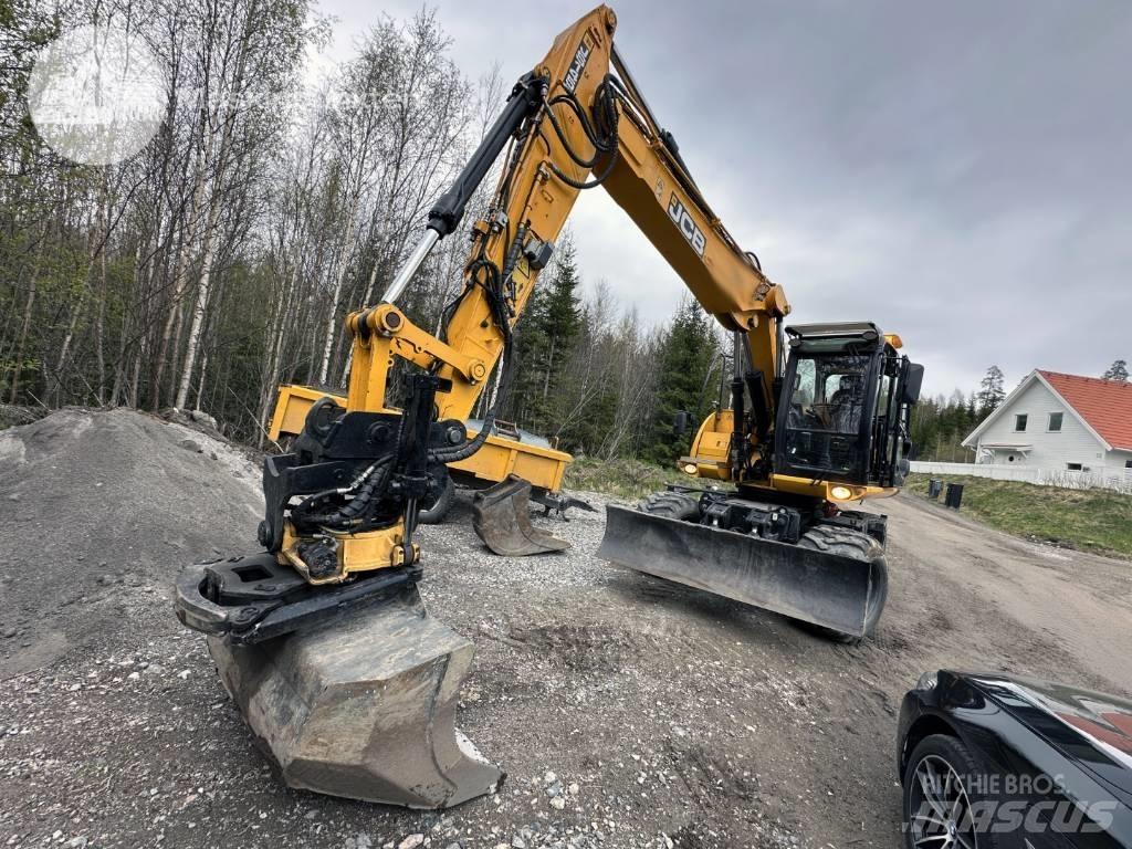 JCB JS 145 W Gravemaskiner på hjul