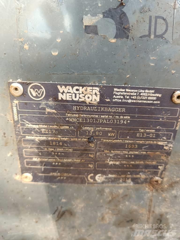 Wacker Neuson EZ 17 Minigravemaskiner