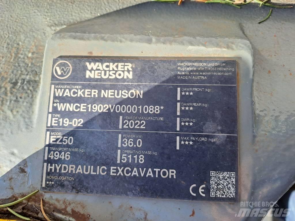 Wacker Neuson EZ50 Gravemaskiner på larvebånd