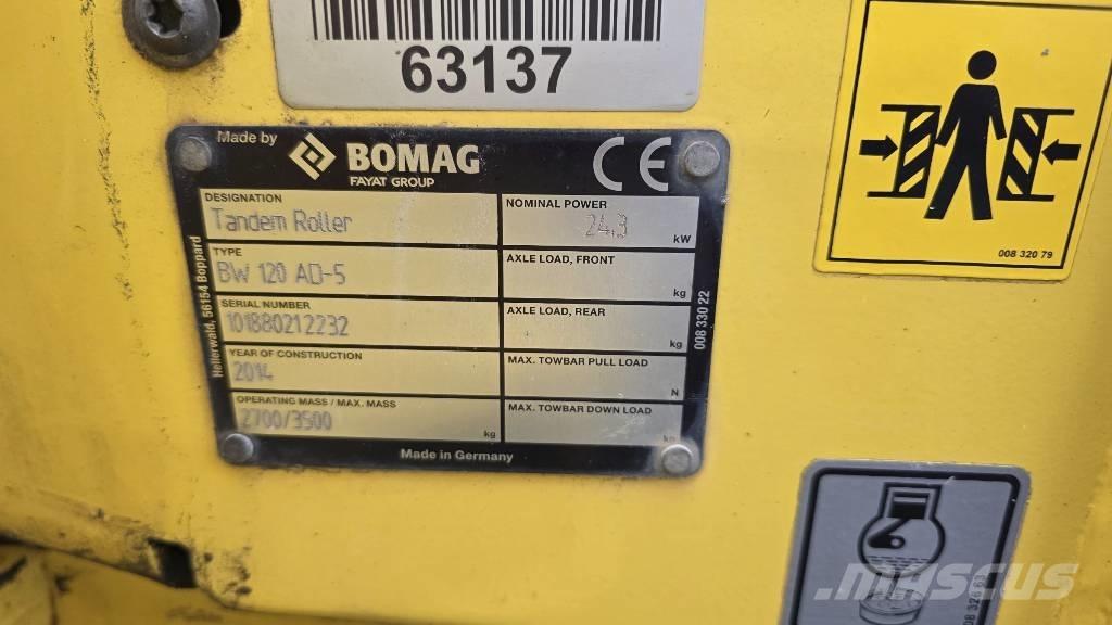 Bomag BW120-5 Tvilling tromle