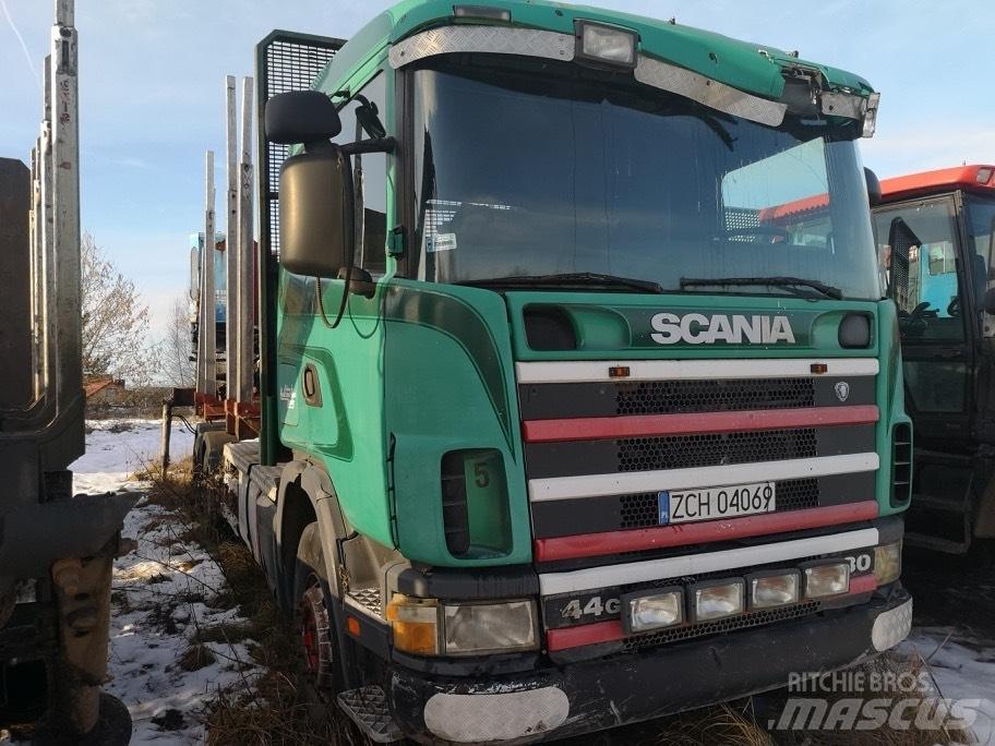 Scania 144 G Lastbil med kran