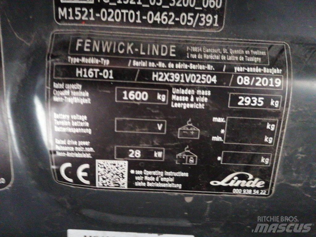 Linde H16T-01 LPG gaffeltrucks