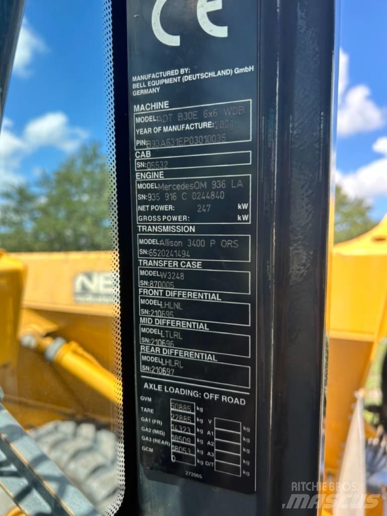 Bell B30E Terrængående lastbiler