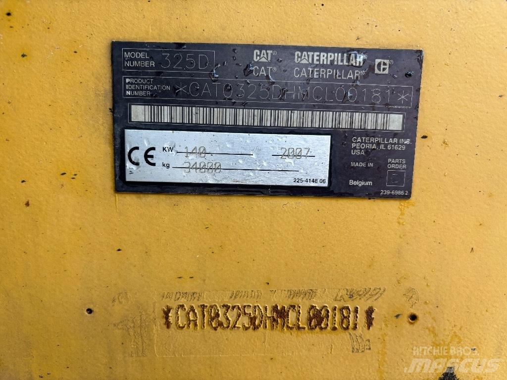 CAT 325 D LR Gravemaskiner på larvebånd