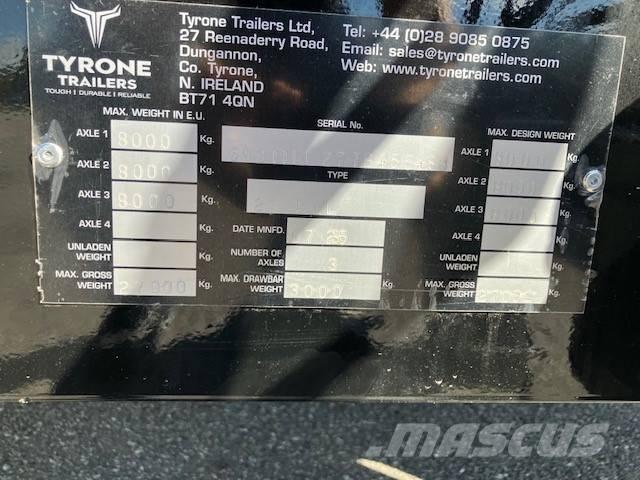 Tyrone 27 T Semi-trailer med lad/flatbed