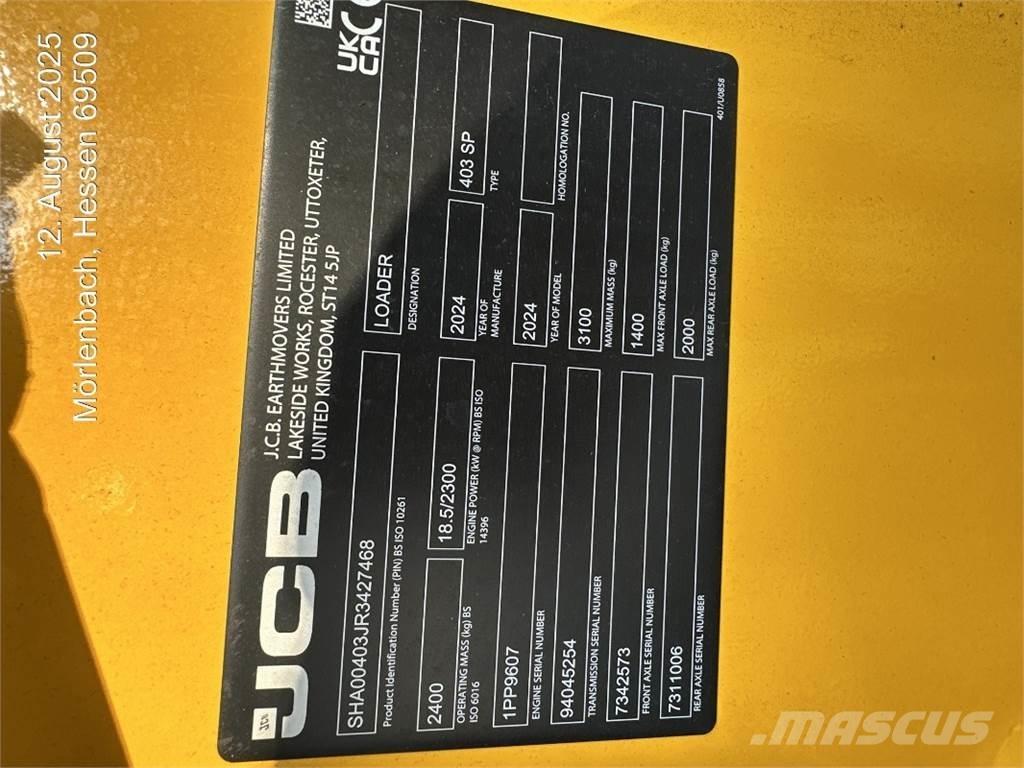 JCB 403 Læssemaskiner på hjul