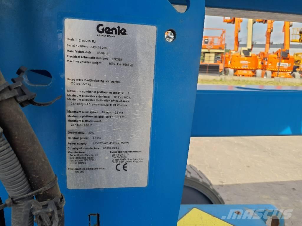 Genie Z40/23NRJ Bomlifte med knækarm