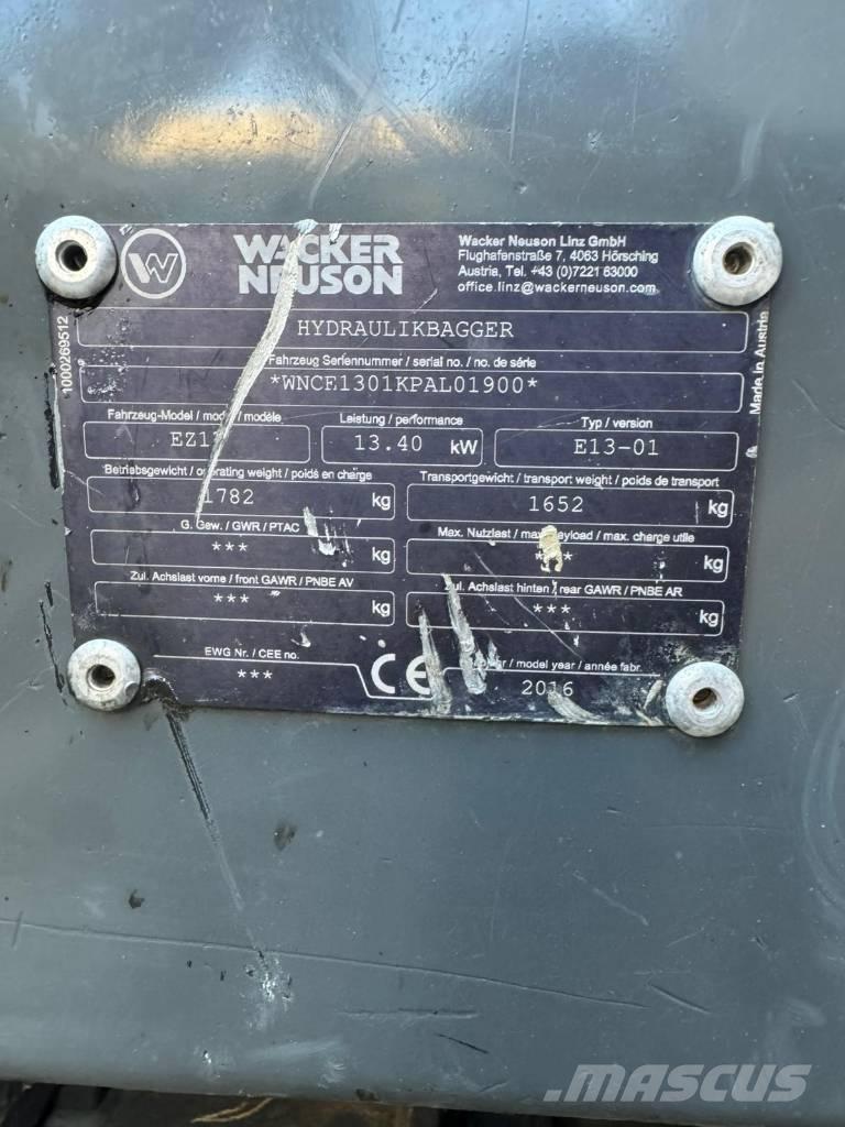 Wacker Neuson EZ 17 Minigravemaskiner