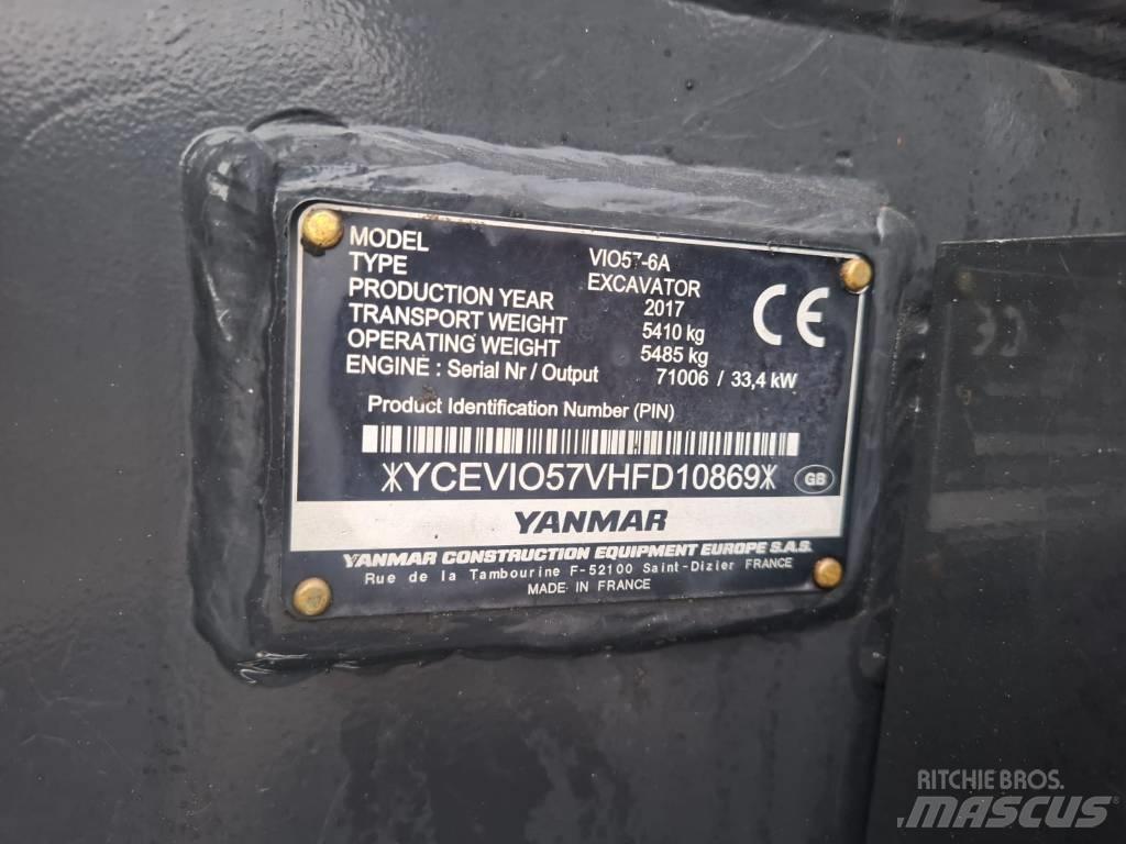 Yanmar Vio 57-6A Minigravemaskiner