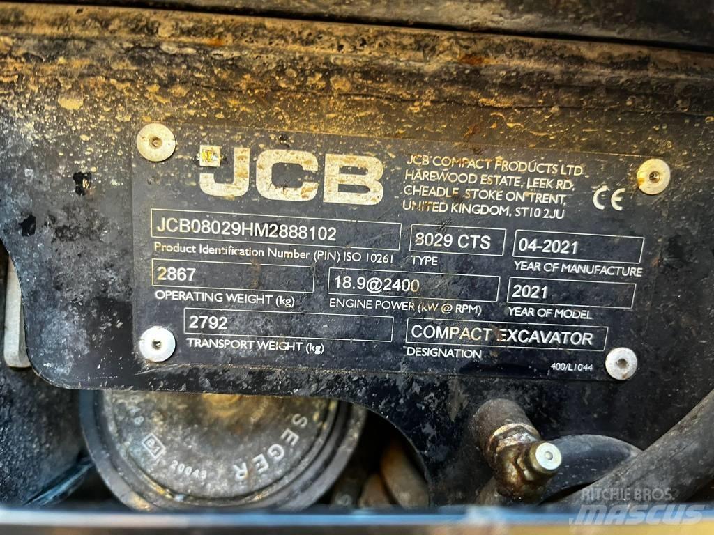 JCB 8029 CTS Minigravemaskiner