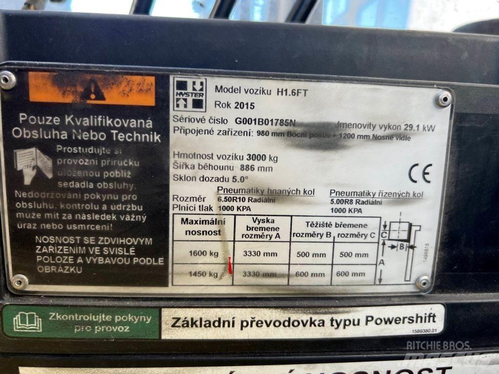 Hyster H 1.6 FT Diesel gaffeltrucks