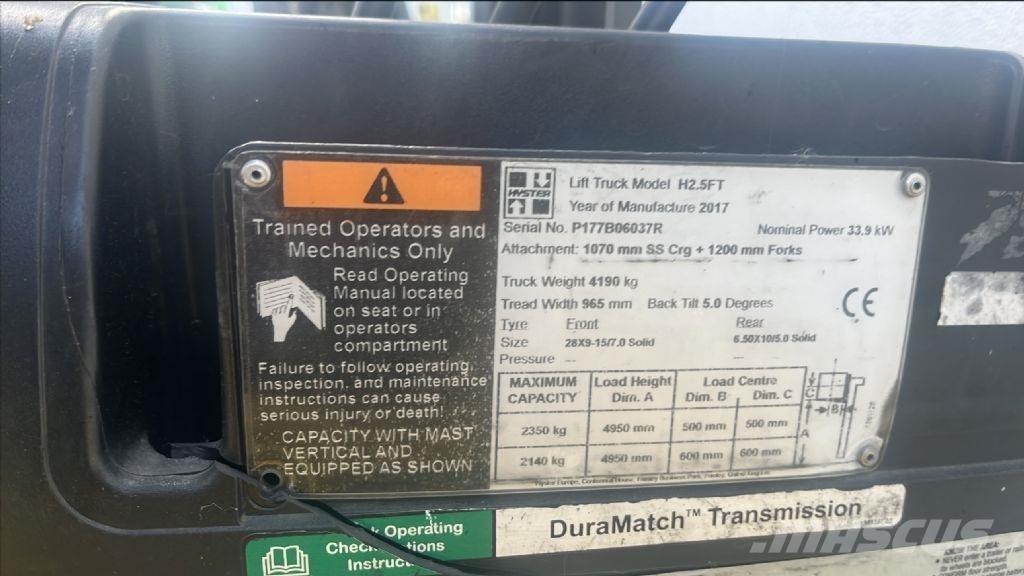 Hyster H 2.5 FT Diesel gaffeltrucks