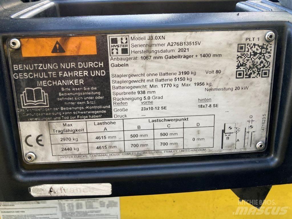 Hyster J 3.0 XN El gaffeltrucks