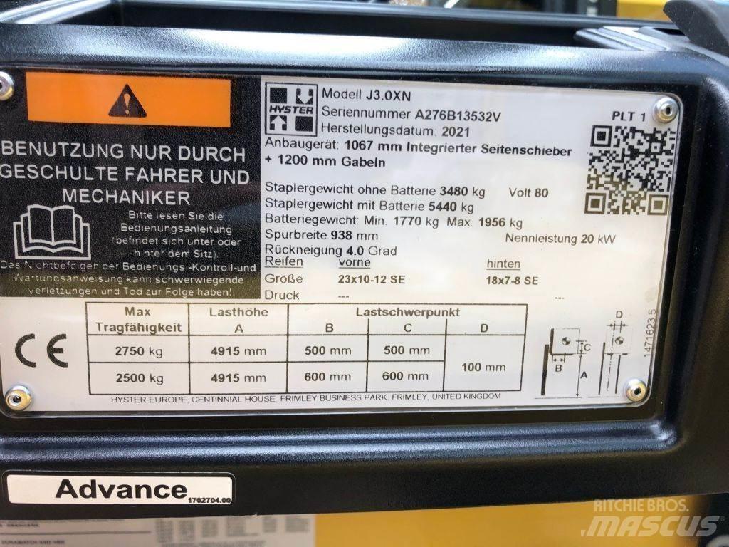 Hyster J 3.0 XN El gaffeltrucks