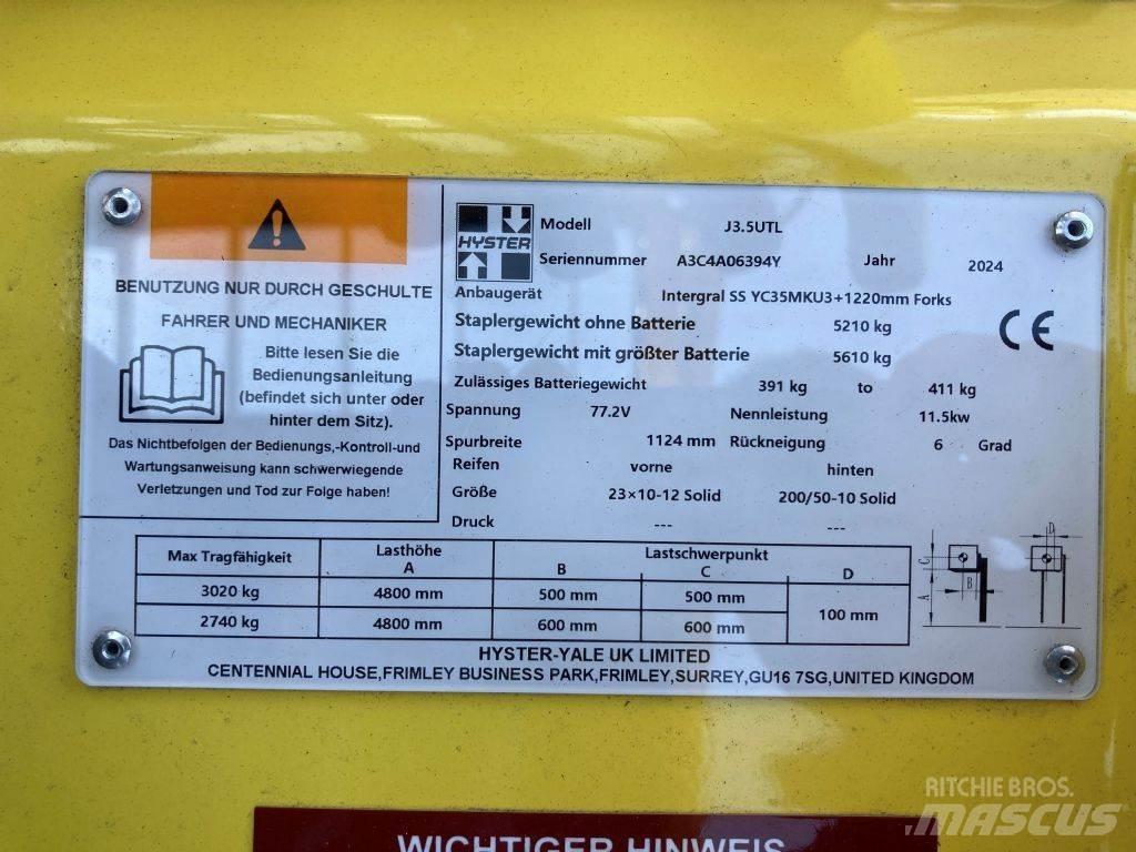 Hyster J 3.5 UTL El gaffeltrucks