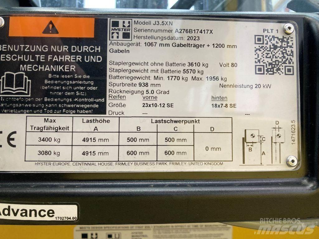 Hyster J 3.5 XN El gaffeltrucks
