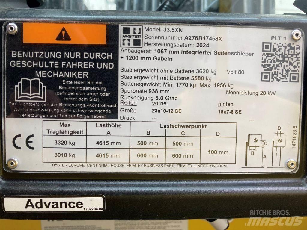 Hyster J 3.5 XN El gaffeltrucks