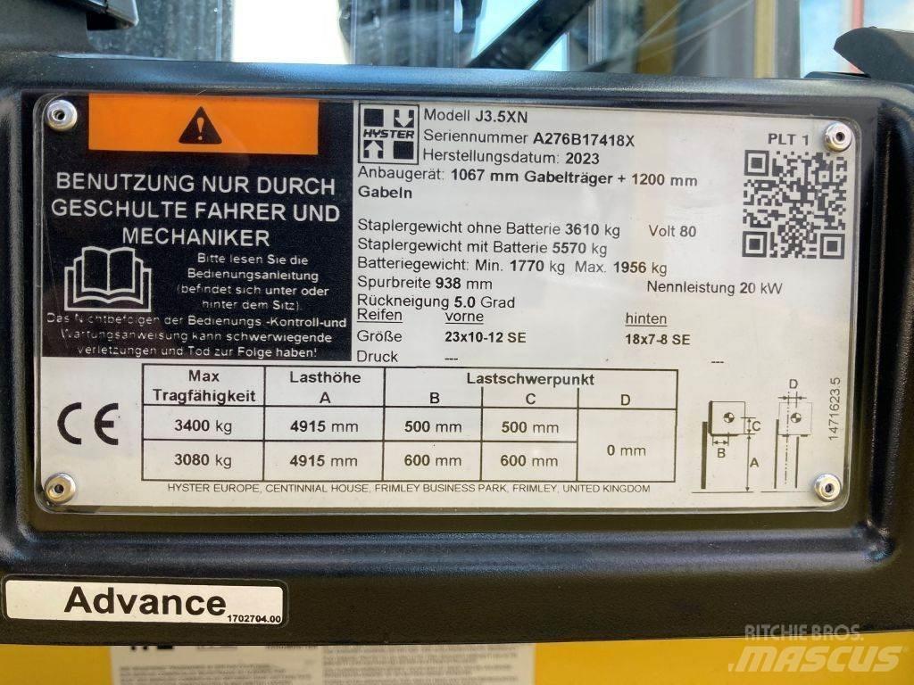 Hyster J 3.5 XN El gaffeltrucks