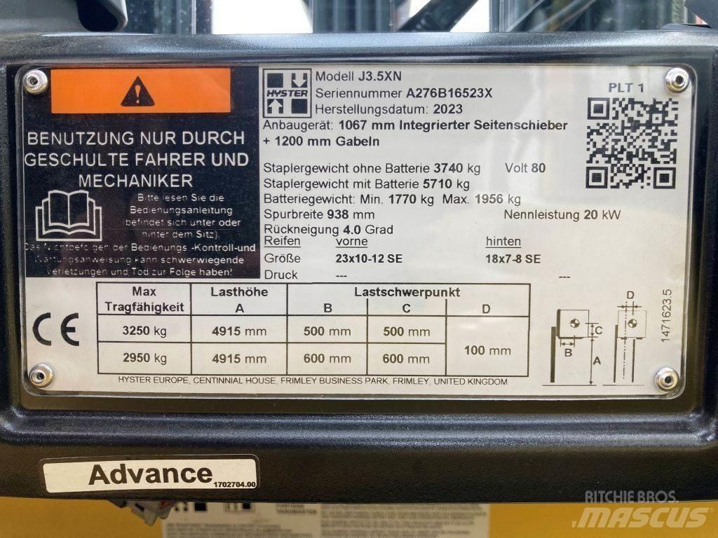 Hyster J 3.5 XN El gaffeltrucks
