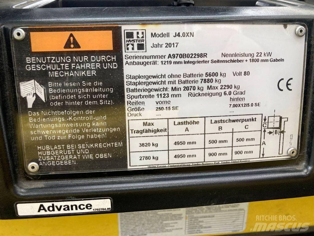 Hyster J 4.0 XN El gaffeltrucks