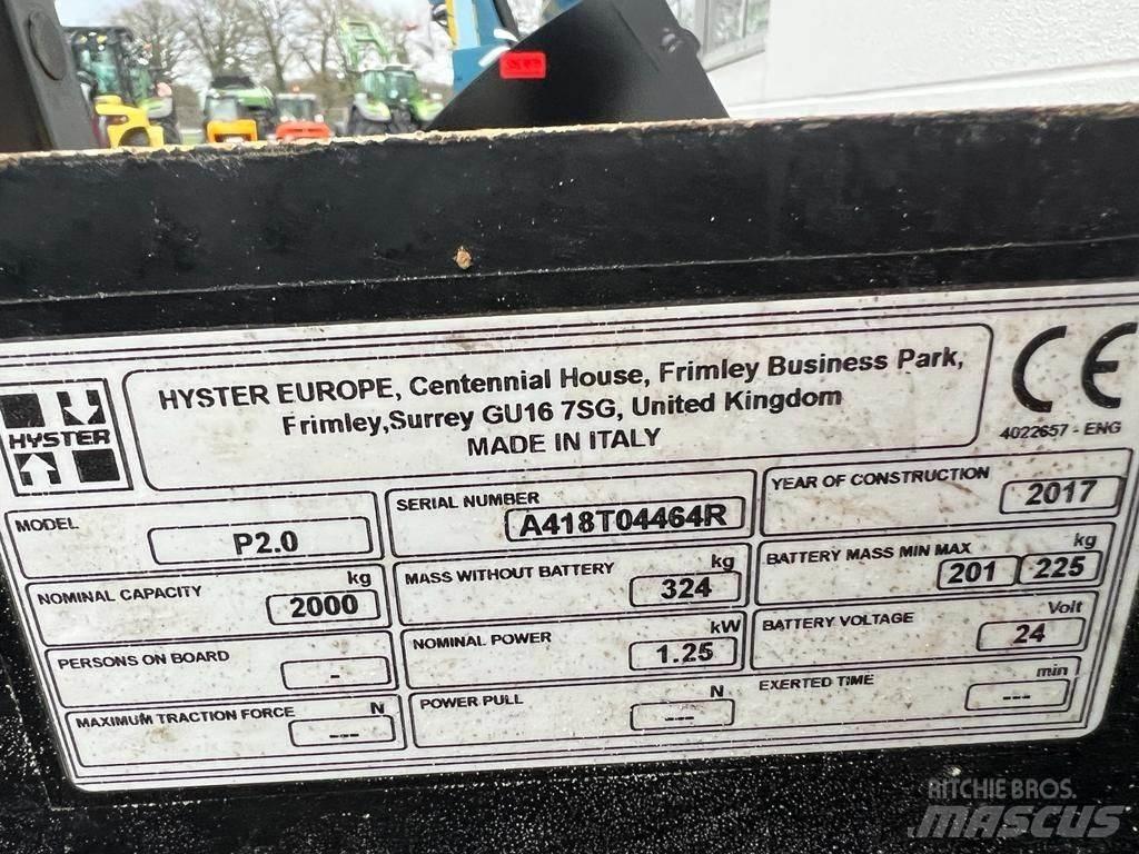 Hyster P 2.0 El-palleløftere