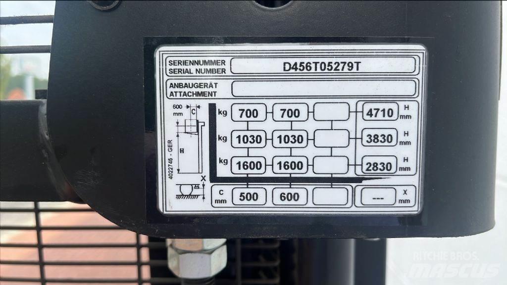 Hyster S1.6IL Gaffelstabler med gående fører